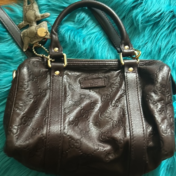 XXX SOLD XXX EUC brown Gucci Guccisima leather bag. - Picture 7 of 16